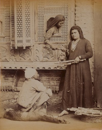 Egyptian Family, 1893 by English Photographer